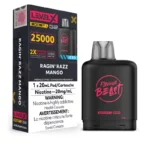 Flavour Beast Level X Boost 25k Pods - Ragin Razz Mango