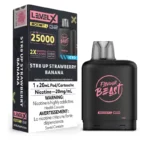 Flavour Beast Level X Boost 25k Pods - Str8 Up Strawberry Banana