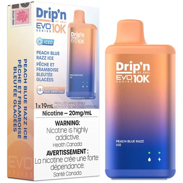 Drip'n EVO 10K Disposable - Peach Blue Razz Ice
